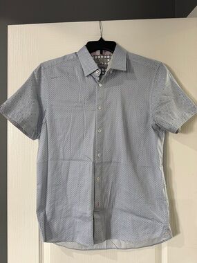 TED BAKER London Men’s SHIRT Short sleeve button up 4 (Large)